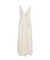 Philosophy Di Lorenzo Serafini Sequinned Gown Dress In Silver