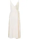 Philosophy Di Lorenzo Serafini Wrap Dress With Sequin Embellishment In Neutrals