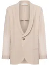 Philosophy Di Lorenzo Serafini Shawl-lapels Blazer In Neutrals