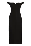 Philosophy Di Lorenzo Serafini Off-the-shoulder Tech Crepe Midi Dress