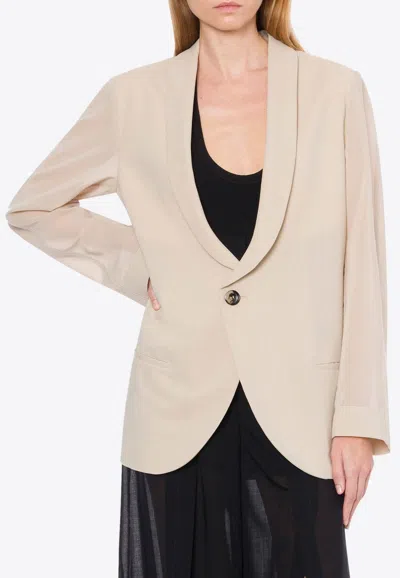 PHILOSOPHY DI LORENZO SERAFINI SHEER SLEEVED JACKET