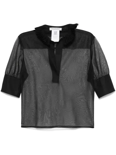 Philosophy Di Lorenzo Serafini Sheer Top In Black