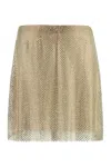 Philosophy Di Lorenzo Serafini Embellished Mini Mesh Skirt In Gold