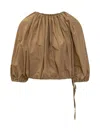 Philosophy Di Lorenzo Serafini Elastic Collar Mask Shirt In Brown