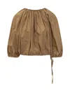 Philosophy Di Lorenzo Serafini Elastic Collar Mask Shirt In Brown