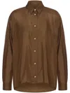 Philosophy Di Lorenzo Serafini Hemd Aus Seide In Brown