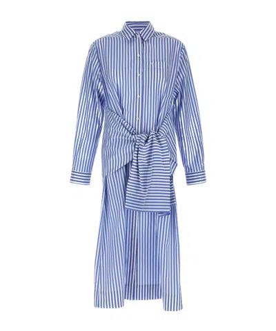 Philosophy Di Lorenzo Serafini Shirt Collar Dress In Blue
