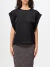 Philosophy Di Lorenzo Serafini Round-neck Satin Blouse In Schwarz