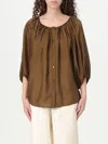 Philosophy Di Lorenzo Serafini Biscuit Nylon Blend Top In Brown