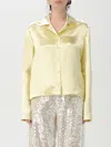 Philosophy Di Lorenzo Serafini Satin Long-sleeve Shirt In Yellow