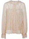 Philosophy Di Lorenzo Serafini Ruffle Detailed Lace Blouse In Pink