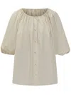 Philosophy Di Lorenzo Serafini Ruched Detailed Blouse In White