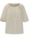 Philosophy Di Lorenzo Serafini Ruched Detailed Blouse In White