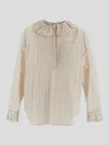 Philosophy Di Lorenzo Serafini Ruffled Striped Shirt