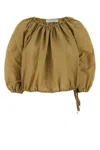 Philosophy Di Lorenzo Serafini Biscuit Nylon Blend Top In Beige