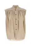 Philosophy Di Lorenzo Serafini Cappuccino Polyester Blend Shirt In Beige O Tan