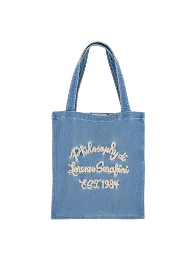 Philosophy Di Lorenzo Serafini Kids' Shopper Philosophy Denim In Stone Bleach