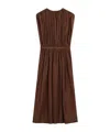 Philosophy Di Lorenzo Serafini Longuette Brown Dress In Cotton Blend In Brown