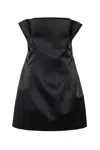 Philosophy Di Lorenzo Serafini Strapless Duchesse Mini Dress In Nero