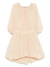 Philosophy Di Lorenzo Serafini Short Sleeve Dress In Neutral