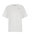 Philosophy Di Lorenzo Serafini White T-shirt With Maxi Logo Printed On The Back In Cotton Woman In White