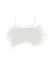 Philosophy Di Lorenzo Serafini White Top With  All-over Detachable Feathers In White