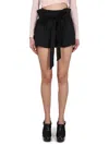 Philosophy Di Lorenzo Serafini High-waisted Shorts With Bow Belt In Black