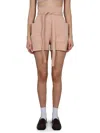 Philosophy Di Lorenzo Serafini High-waisted Tailored Shorts In Pink