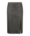 Philosophy Di Lorenzo Serafini Light Scuba Midi Skirt In Black