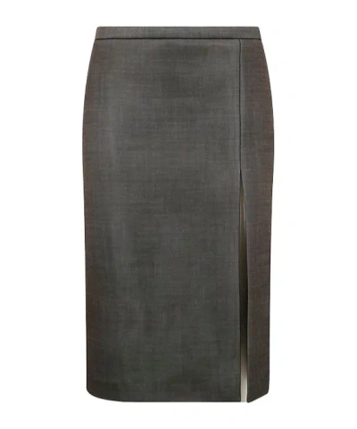 PHILOSOPHY DI LORENZO SERAFINI PHILOSOPHY DI LORENZO SERAFINI SIDE-SLIT MIDI SKIRT