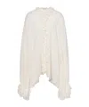 Philosophy Di Lorenzo Serafini Silk Blend Georgette Cape Shirt In White