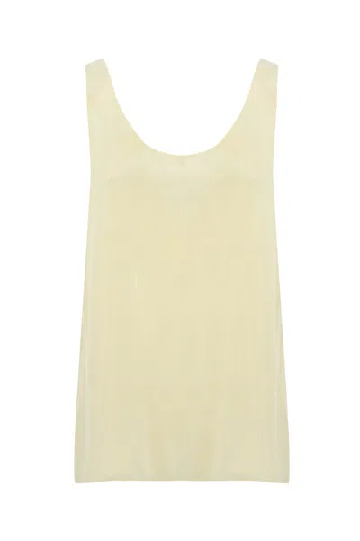 Philosophy Di Lorenzo Serafini Silk Camisole Top In Beige
