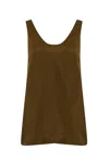 Philosophy Di Lorenzo Serafini Silk Camisole Top In Marrone