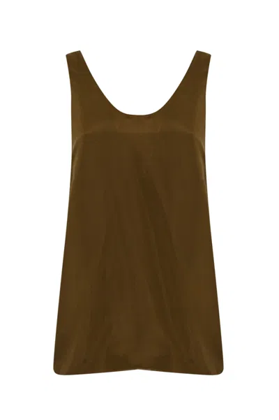 Philosophy Di Lorenzo Serafini Silk Camisole Top In Brown