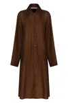 Philosophy Di Lorenzo Serafini Silk Jacket In Brown