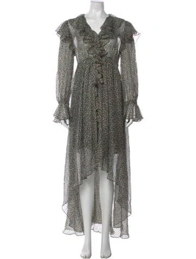 Pre-owned Philosophy Di Lorenzo Serafini Silk Long Dress
