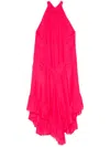 Philosophy Di Lorenzo Serafini Silk Maxi Dress In Pink