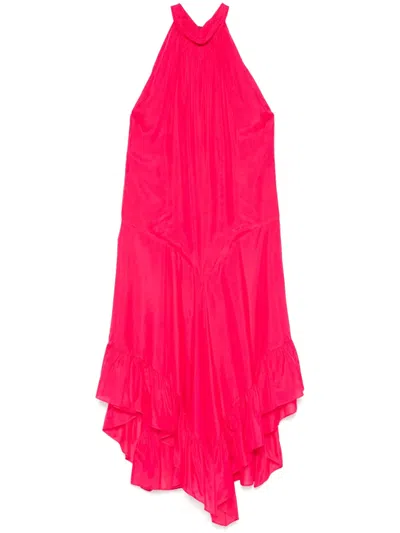 Philosophy Di Lorenzo Serafini Silk Maxi Dress In Pink
