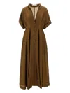 PHILOSOPHY DI LORENZO SERAFINI SILK MIDI DRESS