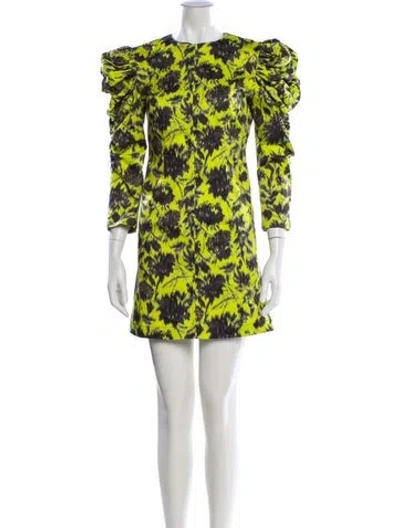 Pre-owned Philosophy Di Lorenzo Serafini Silk Mini Dress In Green