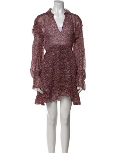 Pre-owned Philosophy Di Lorenzo Serafini Silk Mini Dress In Neutral