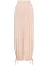 Philosophy Di Lorenzo Serafini Silk Tapered Trousers In Pink