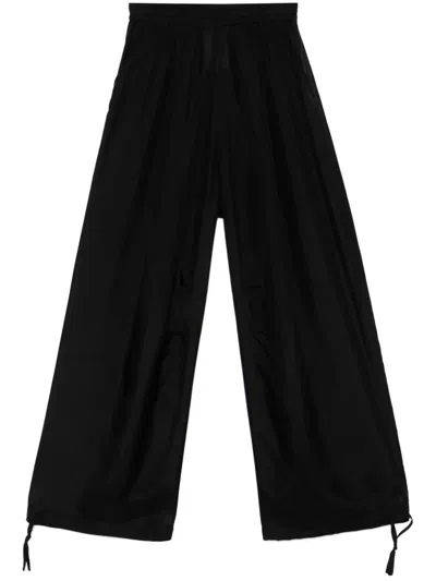 Philosophy Di Lorenzo Serafini Silk Trousers In Black