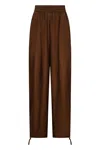 Philosophy Di Lorenzo Serafini Silk Trousers In Brown