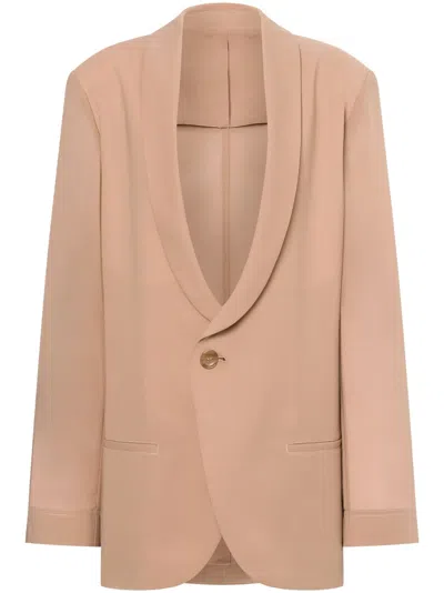 Philosophy Di Lorenzo Serafini Single-breasted Blazer In Beige