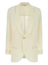 Philosophy Di Lorenzo Serafini Etamine Single Breasted Jacket In Neutrals