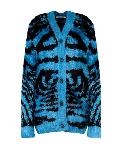 Philosophy Di Lorenzo Serafini Single-breasted Cardigan In Blue