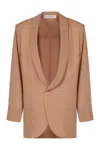Philosophy Di Lorenzo Serafini Single-breasted One Button Jacket In Beige