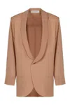 Philosophy Di Lorenzo Serafini Single-breasted One Button Jacket In Beige
