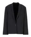 Philosophy Di Lorenzo Serafini Single Breasted Tailored Blazer In Black